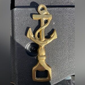 Vintage Brass Anchor Bottle Opener